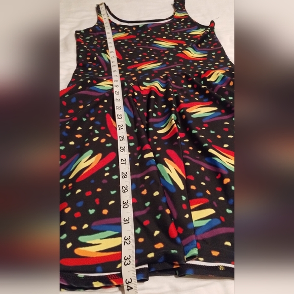 Dress with Rainbow Arcade / Bowling Alley Carpet Pattern - Picture 5 of 8